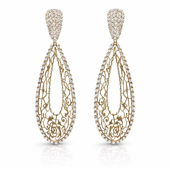 Anthropologie Jewelry - ⚜️ Elegant Gold and Silver Drop Earrings